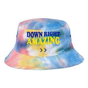 Down Right Amazing Down Syndrome Awareness Tie Dye Newport Bucket Hat