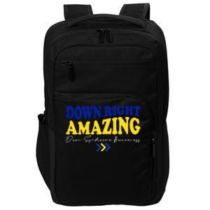 Down Right Amazing Down Syndrome Awareness Impact Tech Backpack