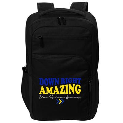 Down Right Amazing Down Syndrome Awareness Impact Tech Backpack