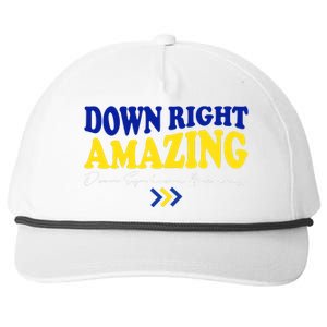 Down Right Amazing Down Syndrome Awareness Snapback Five-Panel Rope Hat