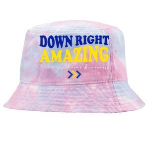 Down Right Amazing Down Syndrome Awareness Tie-Dyed Bucket Hat