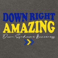Down Right Amazing Down Syndrome Awareness Cotton Canvas Backpack