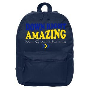 Down Right Amazing Down Syndrome Awareness 16 in Basic Backpack