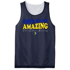 Down Right Amazing Down Syndrome Awareness Mesh Reversible Basketball Jersey Tank