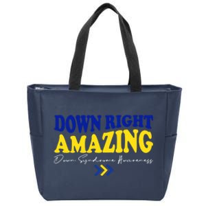 Down Right Amazing Down Syndrome Awareness Zip Tote Bag