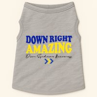 Down Right Amazing Down Syndrome Awareness Doggie Tank