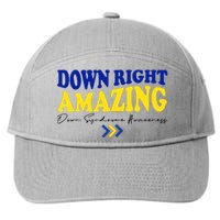 Down Right Amazing Down Syndrome Awareness 7-Panel Snapback Hat