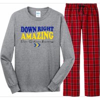 Down Right Amazing Down Syndrome Awareness Long Sleeve Pajama Set