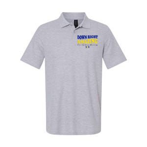 Down Right Amazing Down Syndrome Awareness Softstyle Adult Sport Polo