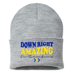 Down Right Amazing Down Syndrome Awareness Sustainable Knit Beanie