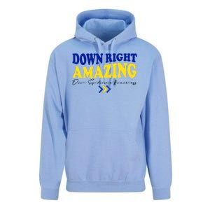 Down Right Amazing Down Syndrome Awareness Unisex Surf Hoodie