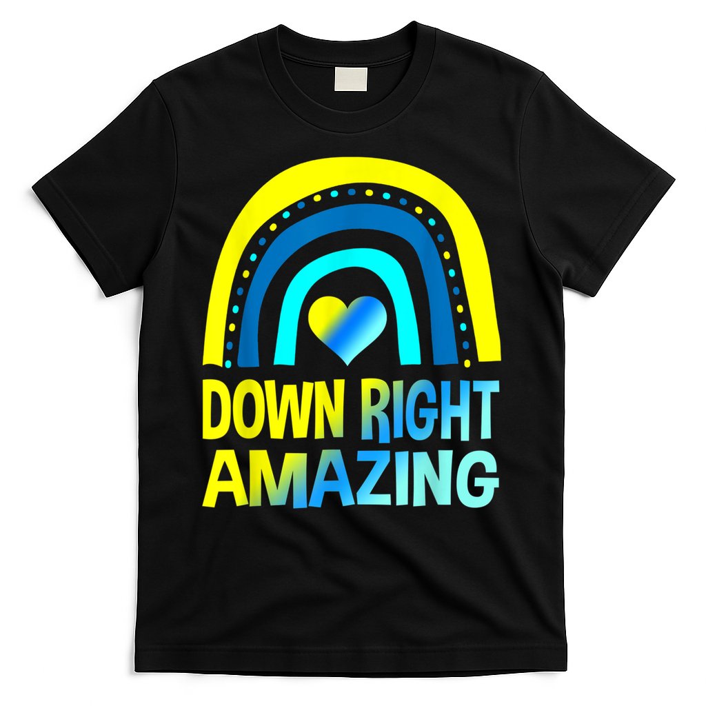 Down Right Amazing Down Syndrome Shirts Awareness T-Shirt