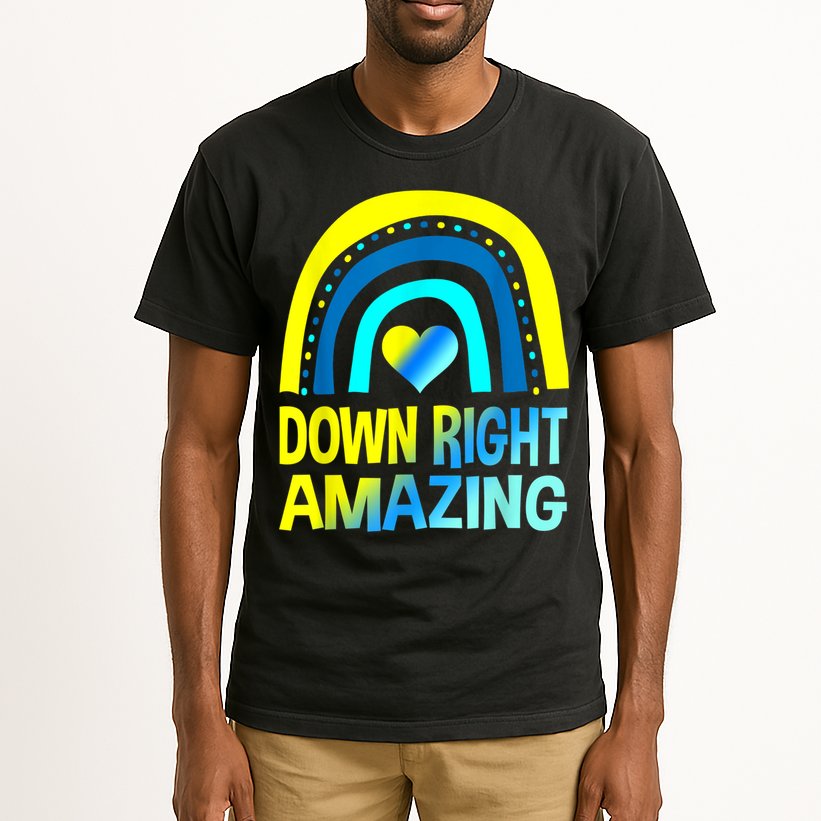 Down Right Amazing Down Syndrome Shirts Awareness Tall T-Shirt