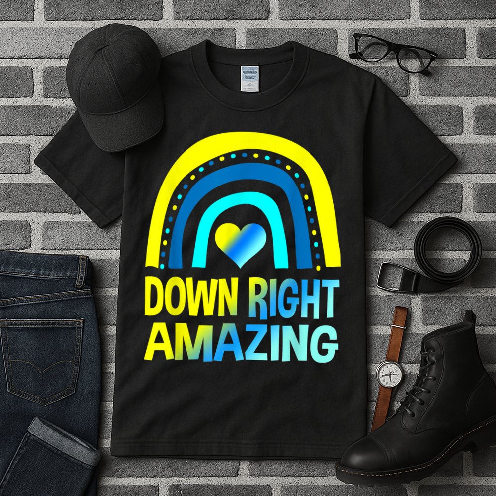 Down Right Amazing Down Syndrome Shirts Awareness Tall T-Shirt