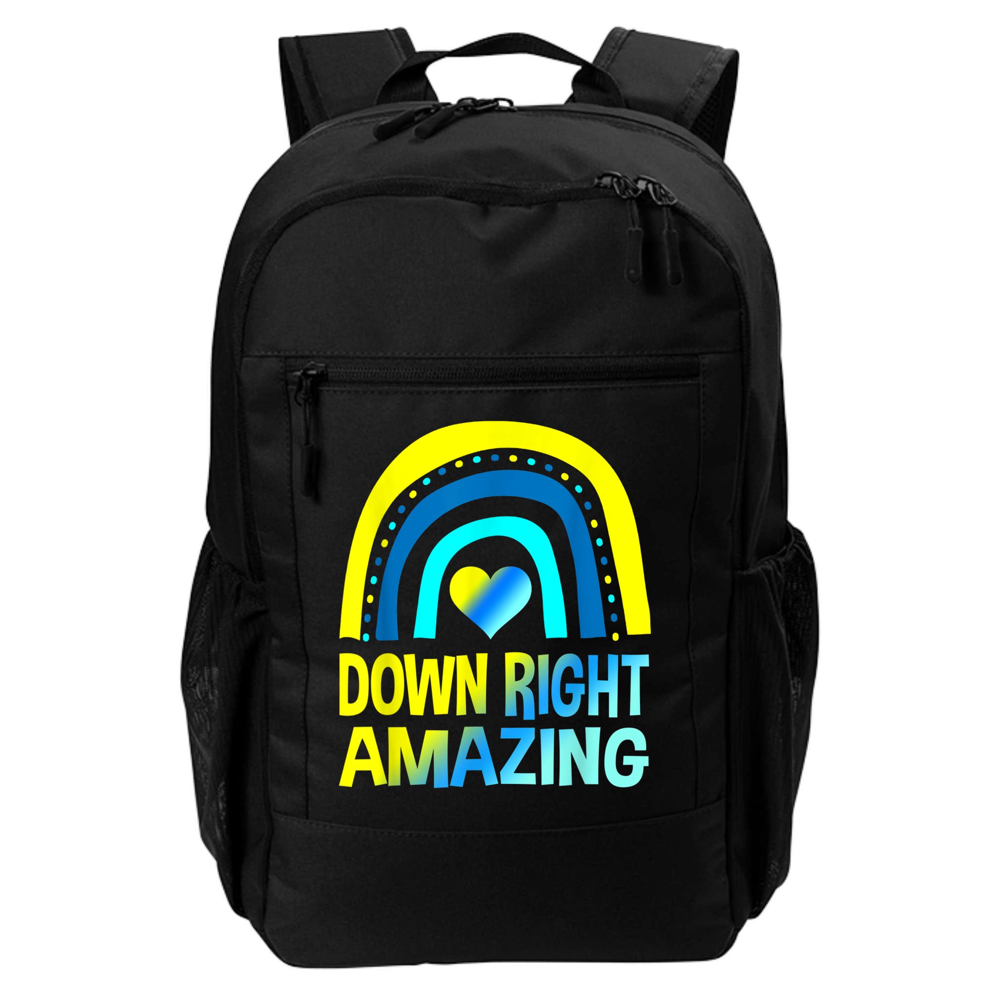 Down Right Amazing Down Syndrome Shirts Awareness Backpack