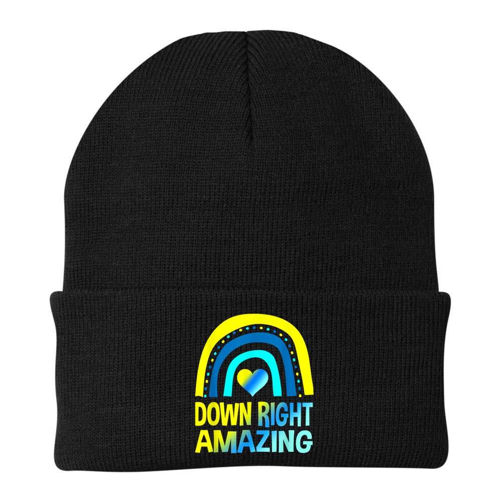 Down Right Amazing Down Syndrome Shirts Awareness Beanie
