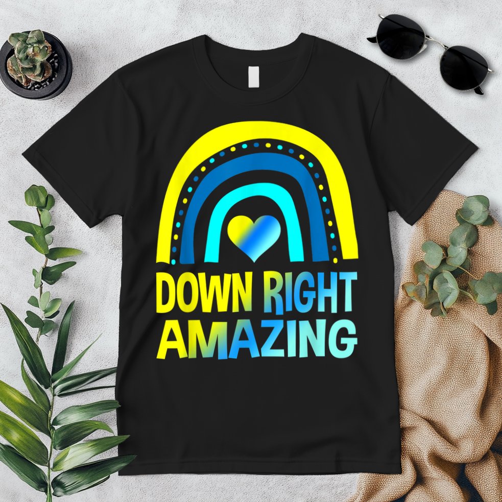 Down Right Amazing Down Syndrome Shirts Awareness Premium T-Shirt