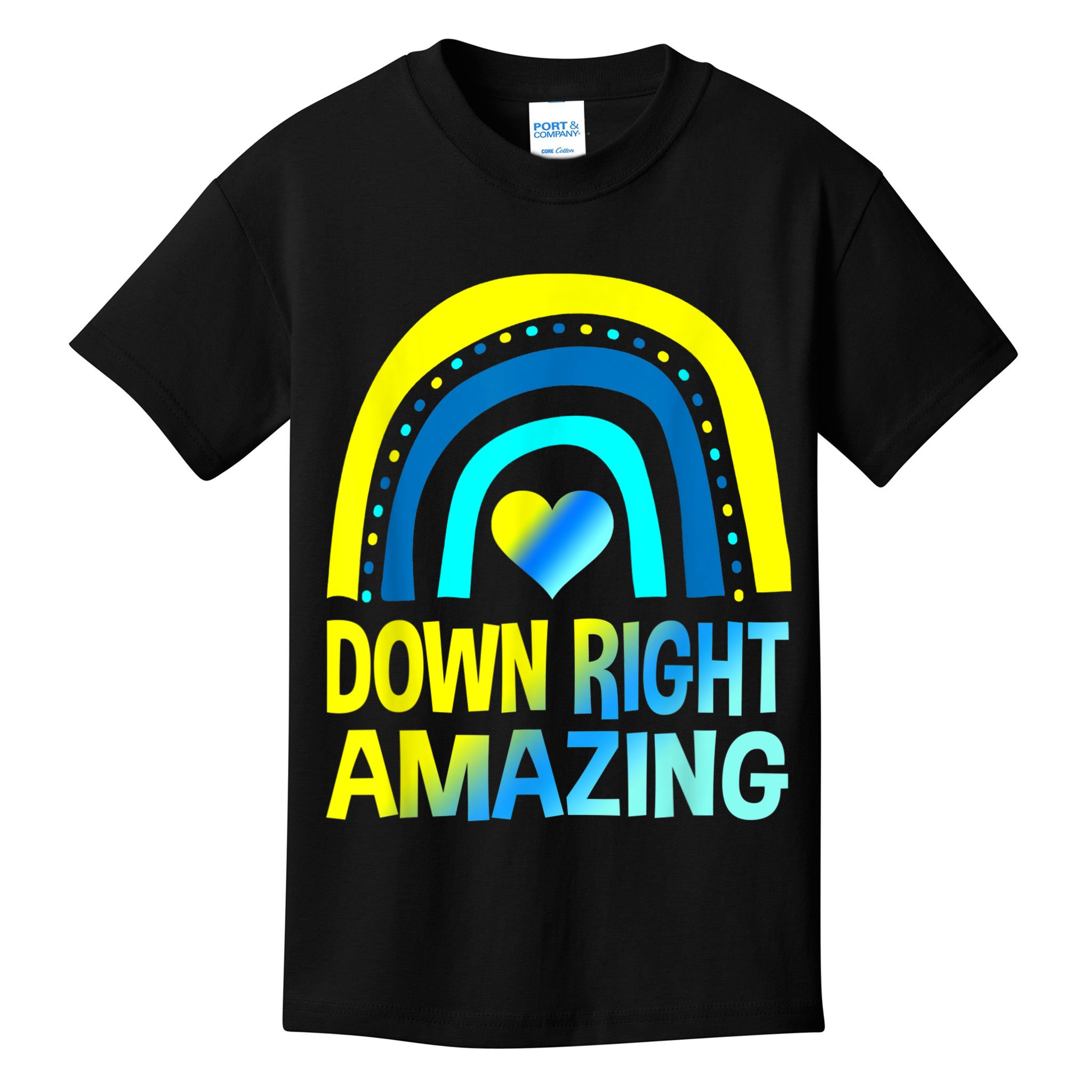 Down Right Amazing Down Syndrome Shirts Awareness Kids T-Shirt