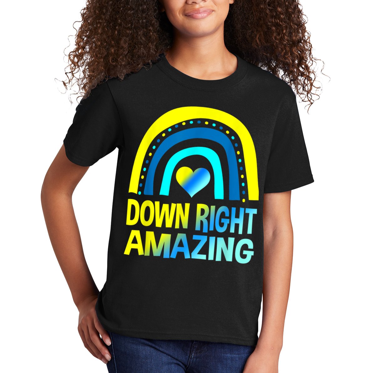 Down Right Amazing Down Syndrome Shirts Awareness Kids T-Shirt