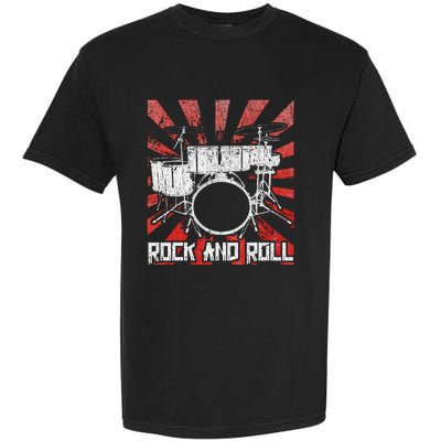 Drum Rock And Roll Drummer Music Garment-Dyed Heavyweight T-Shirt