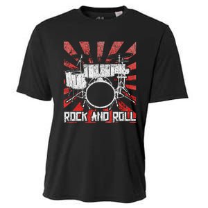 Drum Rock And Roll Drummer Music Cooling Performance Crew T-Shirt