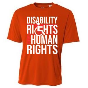 Disability Rights Are Human Rights Gift Funny Wheelchair Handicap Gift Cooling Performance Crew T-Shirt