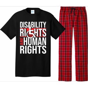 Disability Rights Are Human Rights Gift Funny Wheelchair Handicap Gift Pajama Set