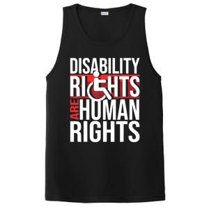 Disability Rights Are Human Rights Gift Funny Wheelchair Handicap Gift PosiCharge Competitor Tank