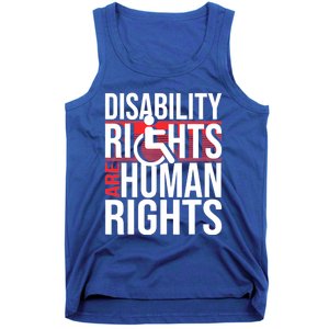 Disability Rights Are Human Rights Gift Funny Wheelchair Handicap Gift Tank Top