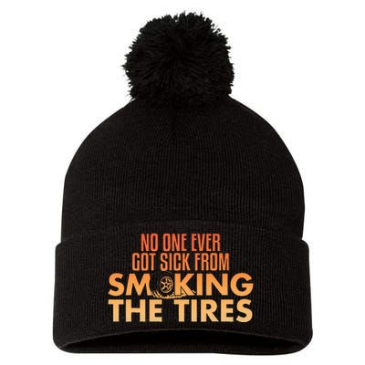 Drag Racing Auto Race Car Lover Dragster Pom Pom 12in Knit Beanie