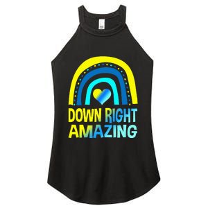 Down Right Amazing Down Syndrome Awareness Women's Perfect Tri Rocker Tank