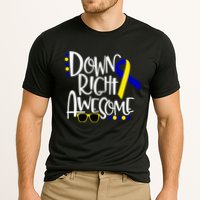 Down Right Awesome Down Syndrome Awareness Ribbon Cooling Performance Crew T-Shirt