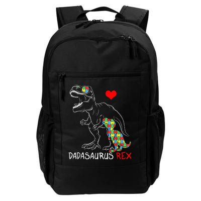 Dadasaurus Rex Autism Awareness Proud Dad Father's Day Daily Commute Backpack