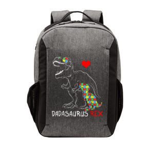 Dadasaurus Rex Autism Awareness Proud Dad Father's Day Vector Backpack