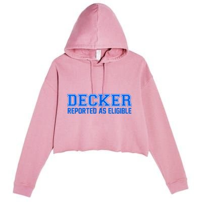 Decker Reported As Eligible Crop Fleece Hoodie