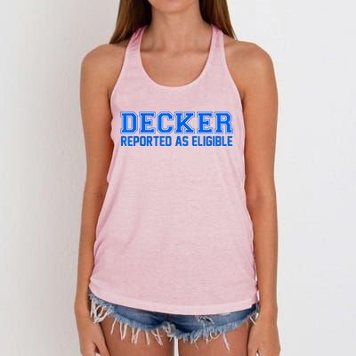 Decker Reported As Eligible Women's Knotted Racerback Tank