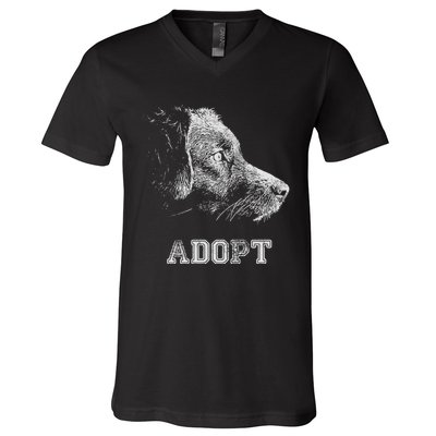 Dog Rescue And Adopt V-Neck T-Shirt