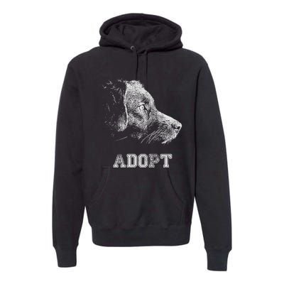 Dog Rescue And Adopt Premium Hoodie