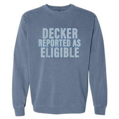 Decker Reported As Eligible Trendy Garment-Dyed Sweatshirt