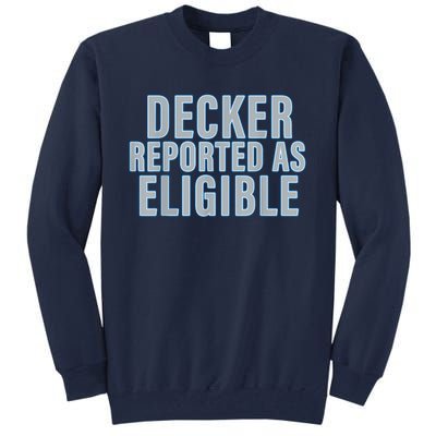 Decker Reported As Eligible Trendy Tall Sweatshirt