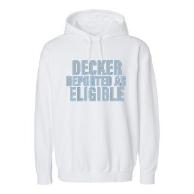 Decker Reported As Eligible Trendy Garment-Dyed Fleece Hoodie