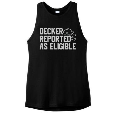 Decker Reported As Eligible Ladies PosiCharge Tri-Blend Wicking Tank