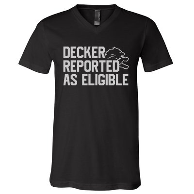 Decker Reported As Eligible V-Neck T-Shirt