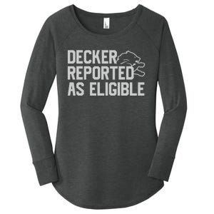 Decker Reported As Eligible Women's Perfect Tri Tunic Long Sleeve Shirt