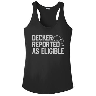 Decker Reported As Eligible Ladies PosiCharge Competitor Racerback Tank