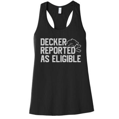 Decker Reported As Eligible Women's Racerback Tank