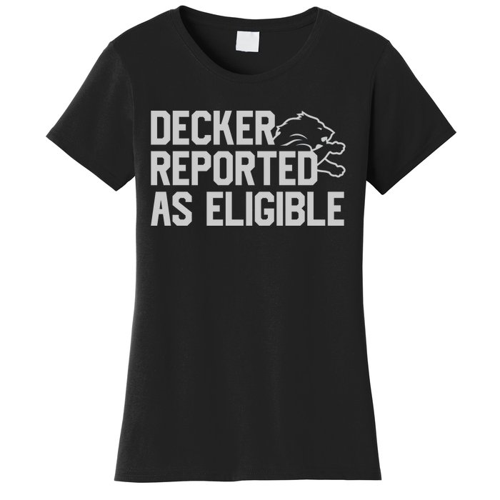 Decker Reported As Eligible Women's T-Shirt