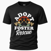 Dog Rescue Adopt Foster Rescue Animal Rescue Cooling Performance Crew T-Shirt