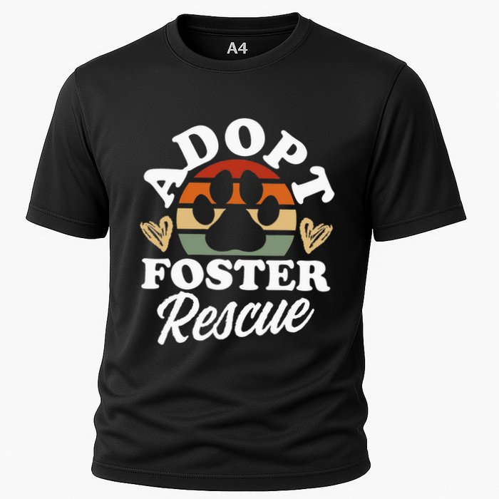 Dog Rescue Adopt Foster Rescue Animal Rescue Cooling Performance Crew T-Shirt