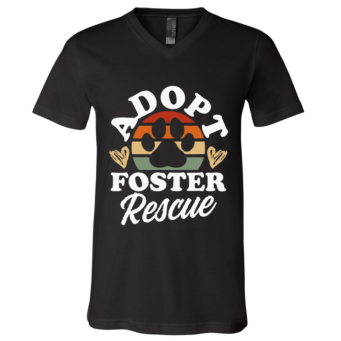 Dog Rescue Adopt Foster Rescue Animal Rescue V-Neck T-Shirt